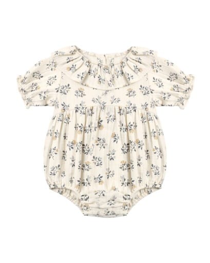 RYLEE + CRU LLC Rylee + Cru Llc Girls Infant Girls-bubbles/dress/rompers/sets Collared Romper French Floral