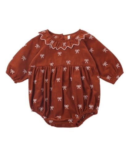 RYLEE + CRU LLC Rylee + Cru Llc Girls Infant Girls-bubbles/dress/rompers/sets Freya Romper Bows