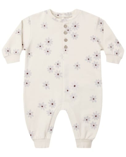 RYLEE + CRU LLC Rylee + Cru Llc Girls Infant Girls-bubbles/dress/rompers/sets Relaxed Fleece Jumpsuit Blue Daisy