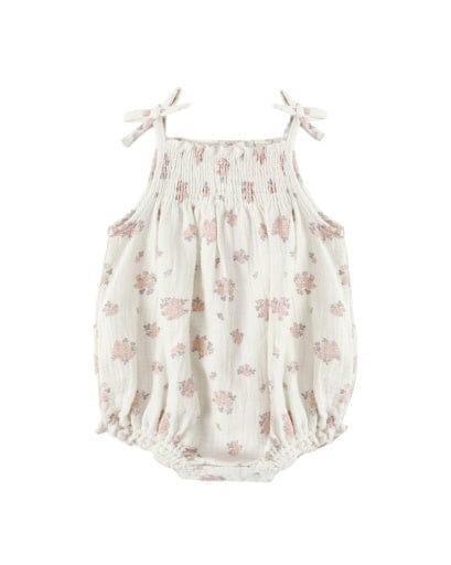 RYLEE + CRU LLC Rylee + Cru Llc Girls Infant Girls-bubbles Betty Romper Garden Rose