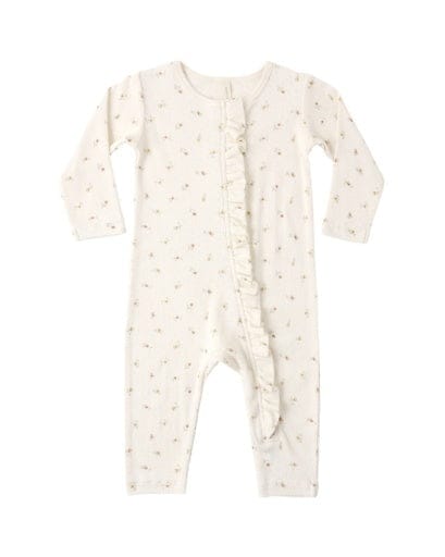 RYLEE + CRU LLC Rylee + Cru Llc Girls Infant Girls-footies/converters Ruffle Jumpsuit Petit Fleur