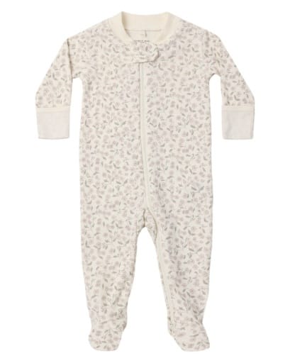 RYLEE + CRU LLC Rylee + Cru Llc Girls Infant Girls-footies/converters Zip Long Sleeve Sleeper Footie Floret