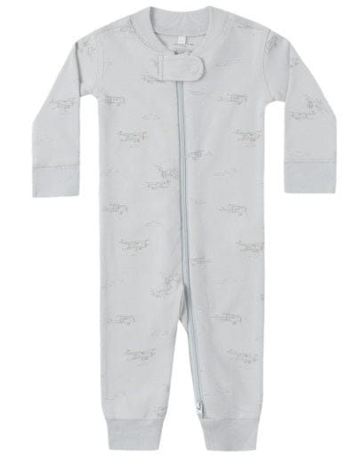 RYLEE + CRU LLC Rylee + Cru Llc Girls Infant Girls-footies/converters Zip Longsleeve Sleeper Airplane