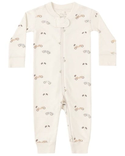 RYLEE + CRU LLC Rylee + Cru Llc Girls Infant Girls-footies/converters Zip Longsleeve Sleeper Race Car