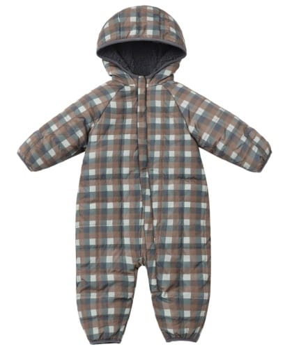 RYLEE + CRU LLC Rylee + Cru Llc Boys Infant Unisex-coats Cedar Puffer Suit Midnight Check