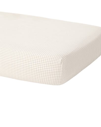 RYLEE + CRU LLC Rylee + Cru Llc Bamboo Crib Sheet Oat Gingham