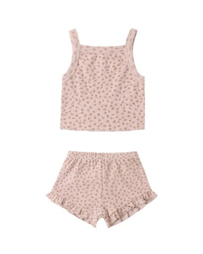 RYLEE + CRU LLC Rylee + Cru Llc Evie Tank + Shortie Set Posy