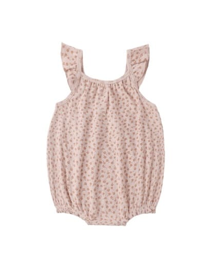 RYLEE + CRU LLC Rylee + Cru Llc Ribbed Ruffle Romper Posy