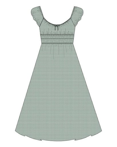RYLEE + CRU LLC Rylee + Cru Llc Women Womens-dresses Women's Joya Dress Green Gingham