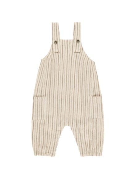 Rylee & Cru CARGO BABY OVERALL SADDLE PINSTRIPE