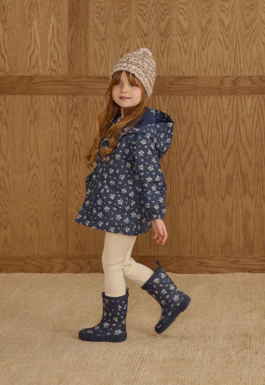 Rylee & Cru Raincoat Blue Floral