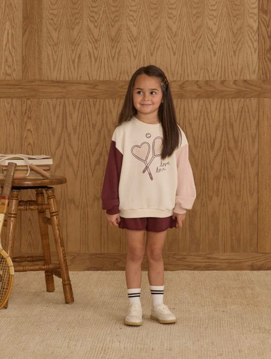 Rylee & Cru Sweat Short Burgundy