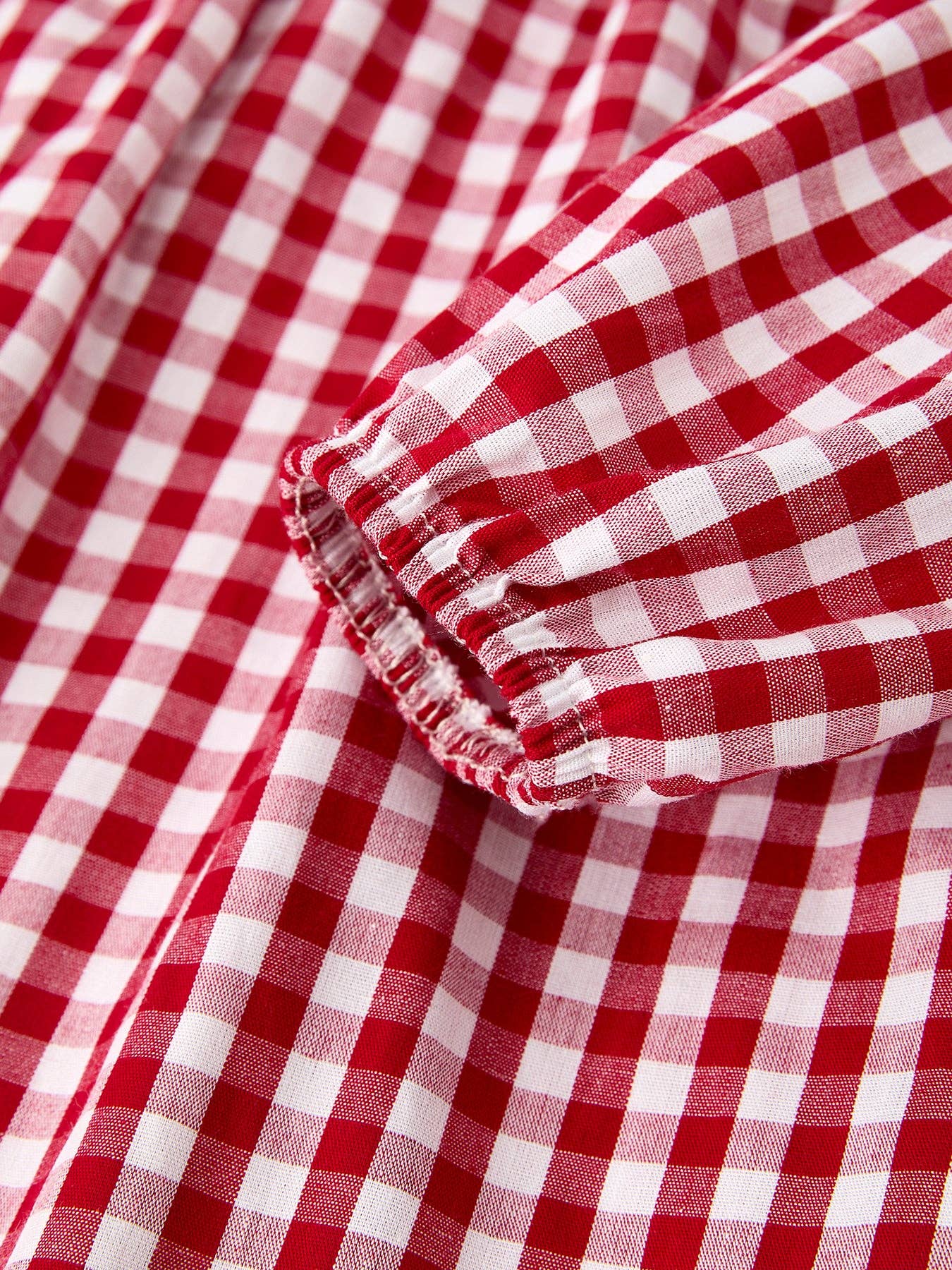 Rylee Faith Designs Christmas Embroidered Christmas Tree Plaid Girls Dress