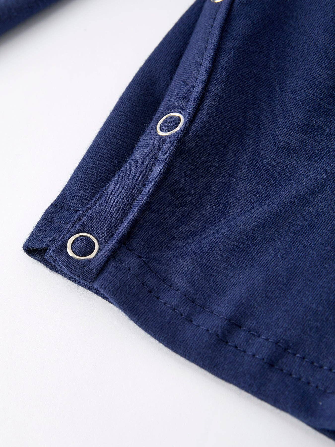 Rylee Faith Designs Christmas Holiday Celebration Baby Boys Romper: Navy with Santa Sleigh