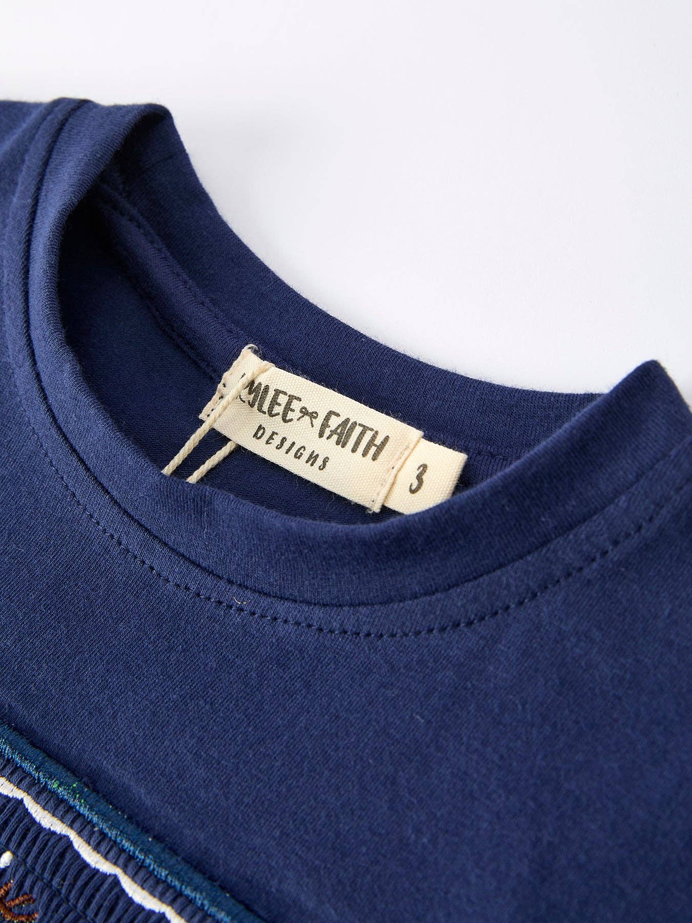 Rylee Faith Designs Christmas Holiday Celebration Boys Set: Navy with Santa Sleigh