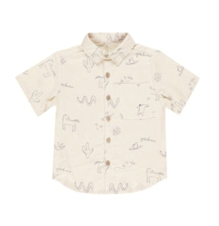 Rylee Rylee & Cru COLLARED SHIRT WILD WEST