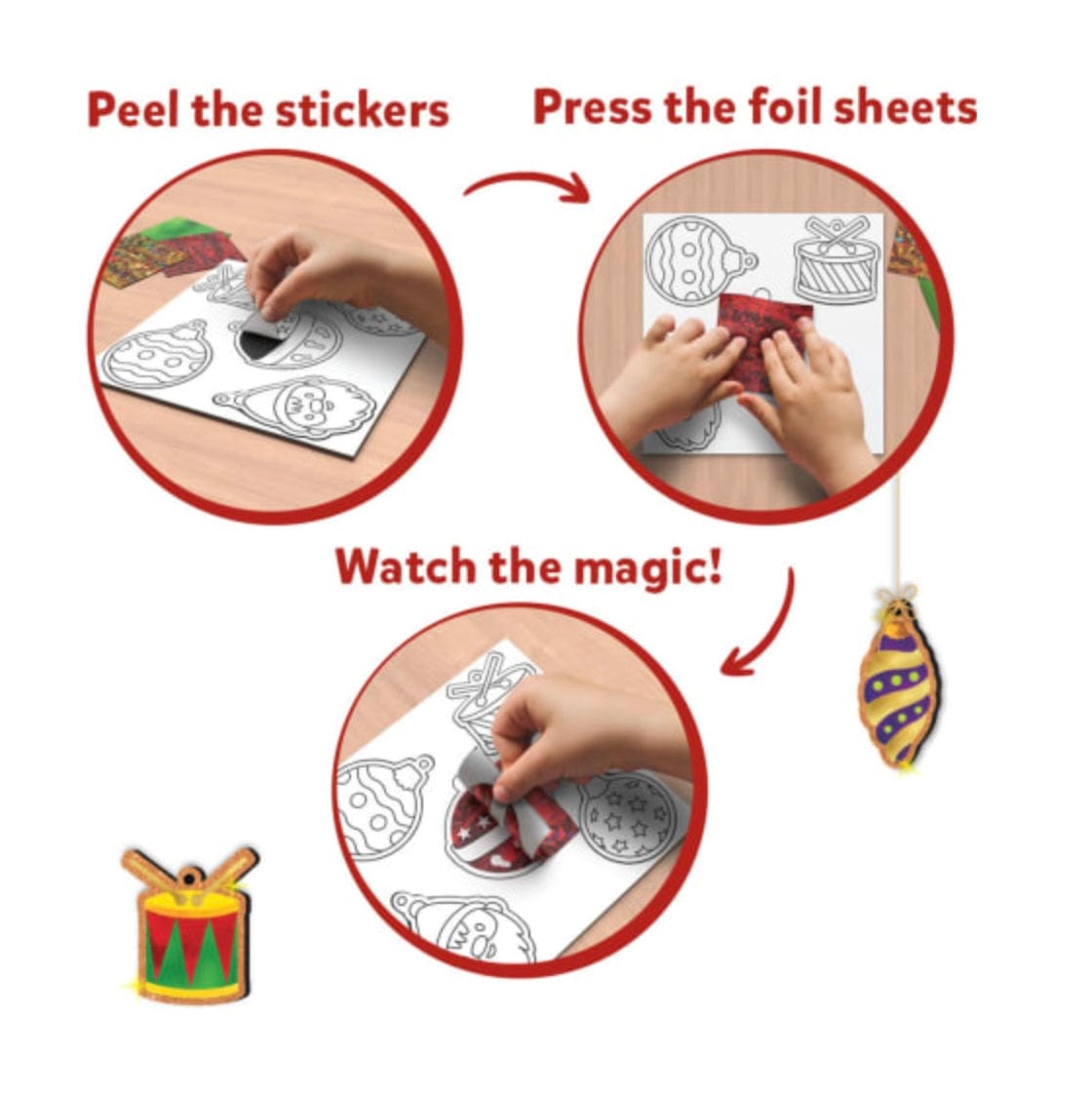 Skillmatics Foil Fun Christmas Ornaments