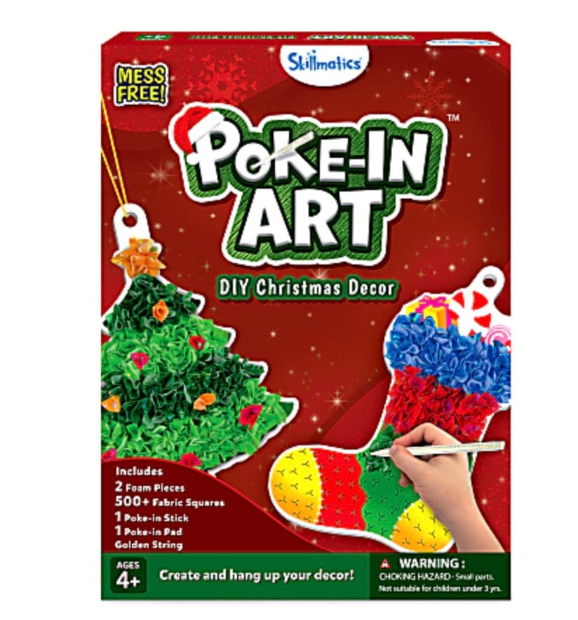 Skillmatics Poke in Art Christmas Activity Craft Kit