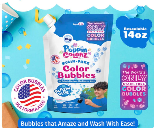 SOUTHBEACH Blue Poppincolorz Color Bubbles 14oz Refill