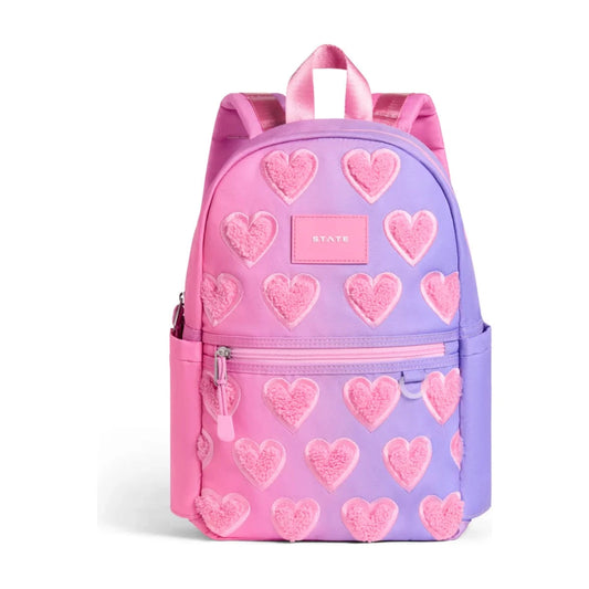 STATE Kane Backpack Ombre Fuzzy Hearts