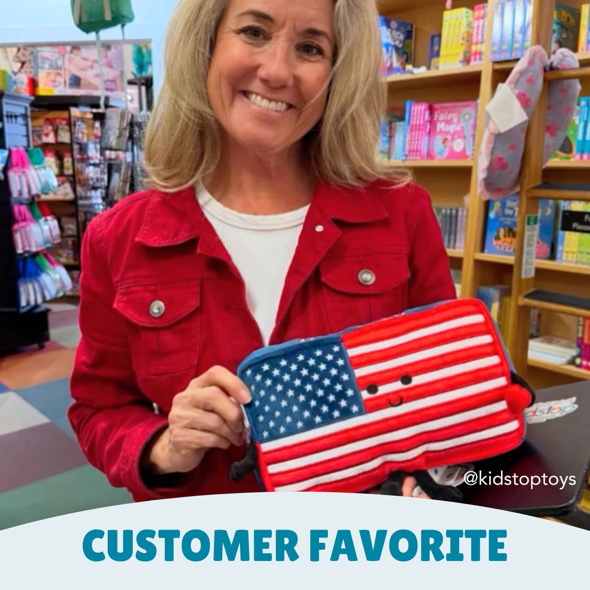 Stuffed States | USA Plush Toys American Flag Stuffed Plush | Plush Toy | Standard Version SS400