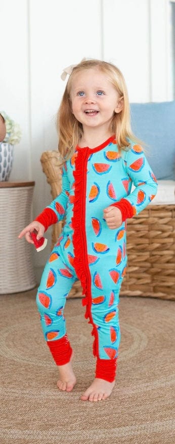 Sweet Bay/Wee Ones Watermelon Onesie zipper