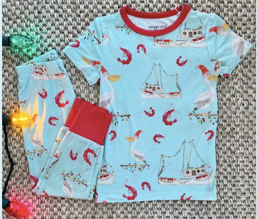 Sweet Bay/Wee Ones Sweet Bay Shrimp Boat Christmas PJ's