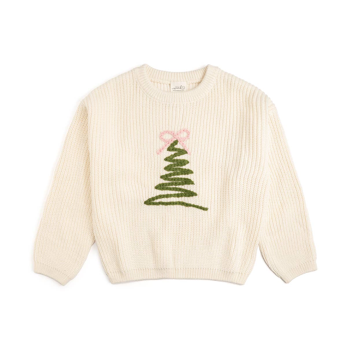 Sweet Wink 18-24M Coquette Christmas Tree Knit Sweater - Kids Clothing Holiday SW-18-18-24M