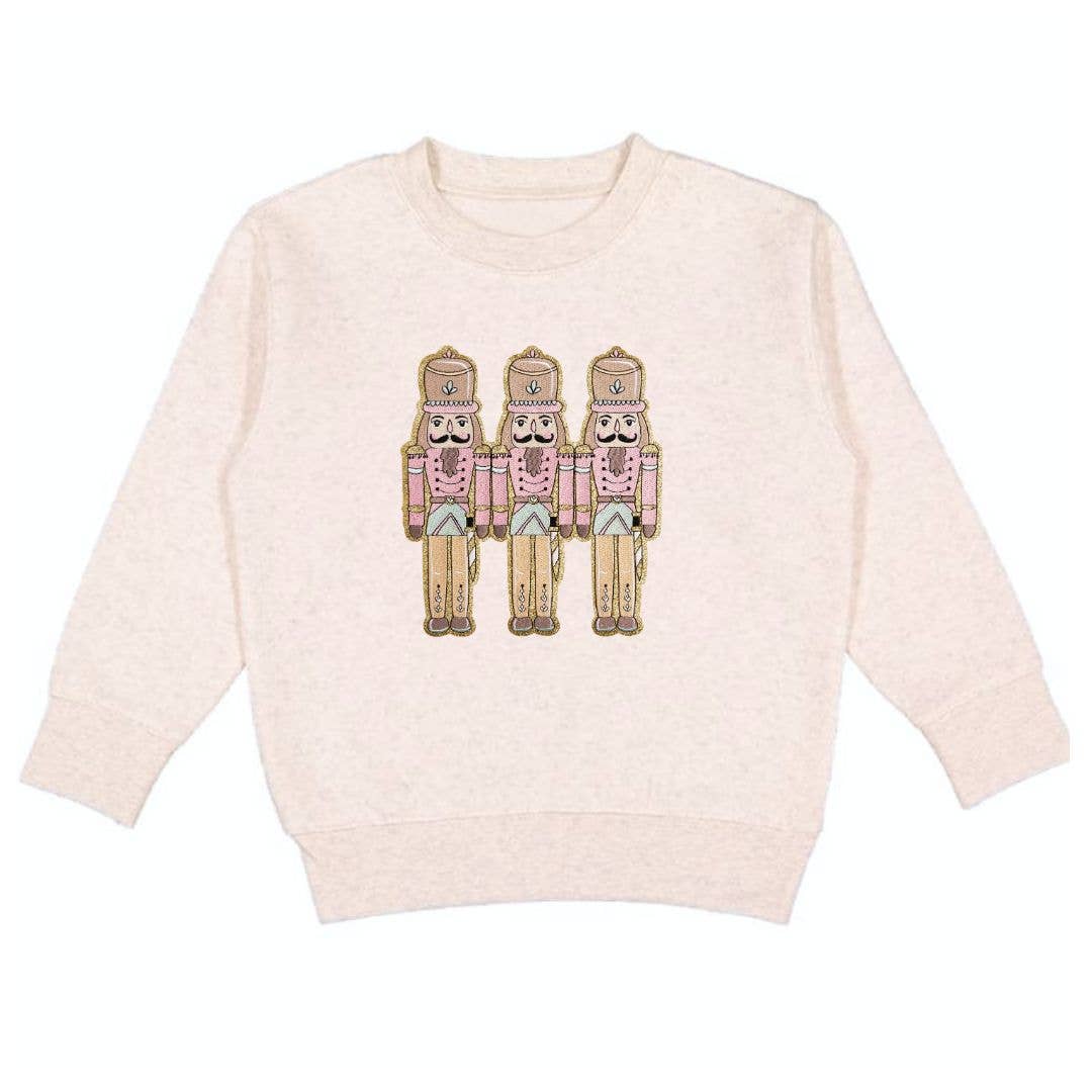 Sweet Wink 18-24M Pastel Nutcracker Patch Christmas Sweatshirt - Kids Clothing GLS-152 NT-18-24M