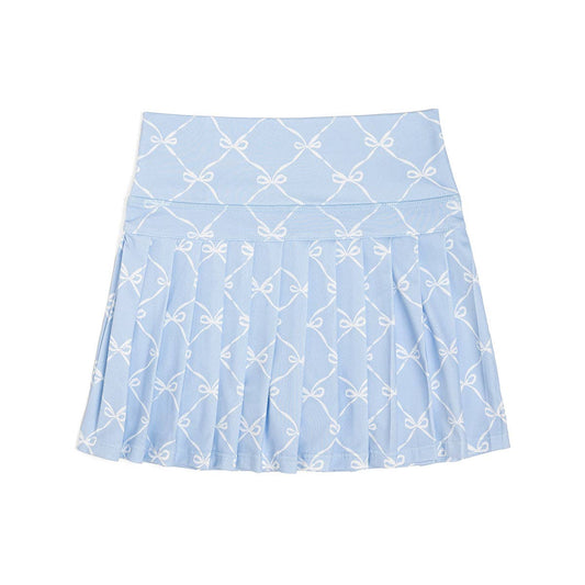 Sweet Wink 18-24M Powder Blue Bow Trellis Athletic Skort - Fourth of July TT-05 BTA-18-24M