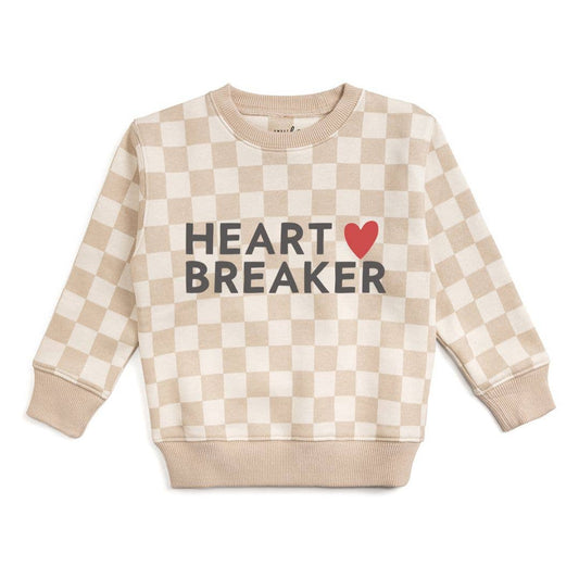 Sweet Wink 2T Heartbreaker Checkered Valentine's Day Sweatshirt - Boys BLS-102 NT-2T