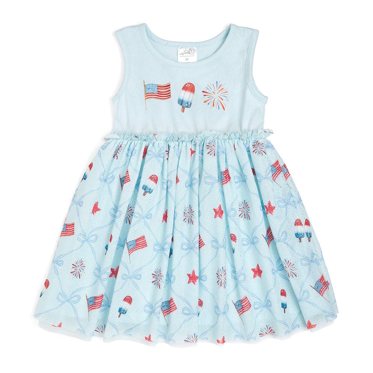 Sweet Wink 2T Patriotic Trellis Tank Tutu Dress - Fourth of July - Kids DSL-30-2T