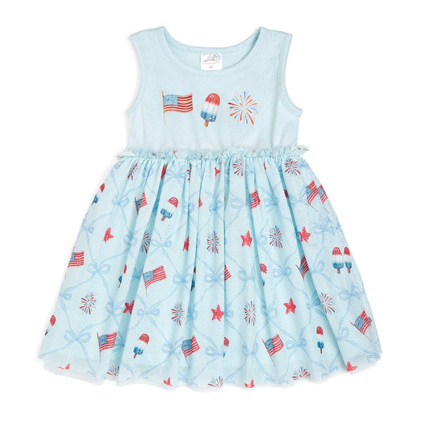 Sweet Wink 2T Patriotic Trellis Tank Tutu Dress - Fourth of July - Kids DSL-30-2T