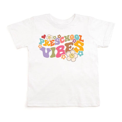 Sweet Wink 2T Preschool Retro Short Sleeve T-Shirt - Back To School Kids GST-285 WH-2T