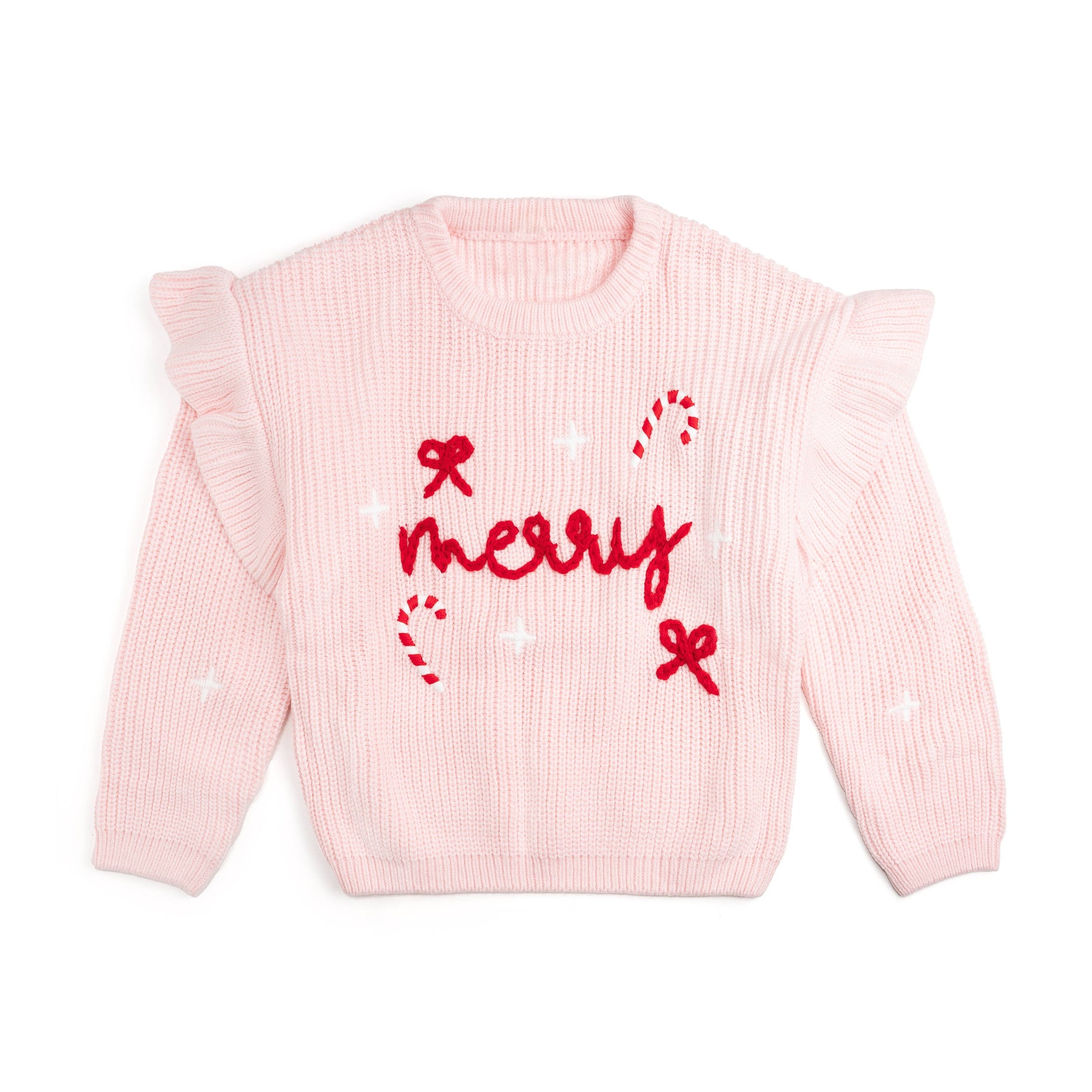 Sweet Wink 3T Coquette Merry Christmas Knit Sweater - Kids Clothing SW-17-3T