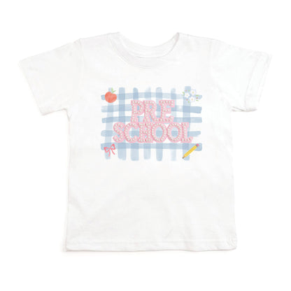 Sweet Wink 3T Preschool Pearl Patch Short Sleeve T-Shirt - Back To School GST-402 WH-3T