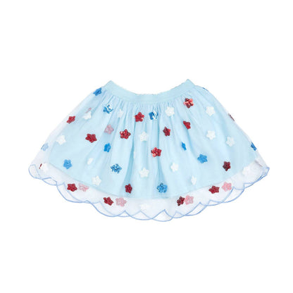 Sweet Wink 4-6Y USA Sequin Stars Tutu - Fourth of July - Kids Clothing TT-03 SEQ-4-6Y