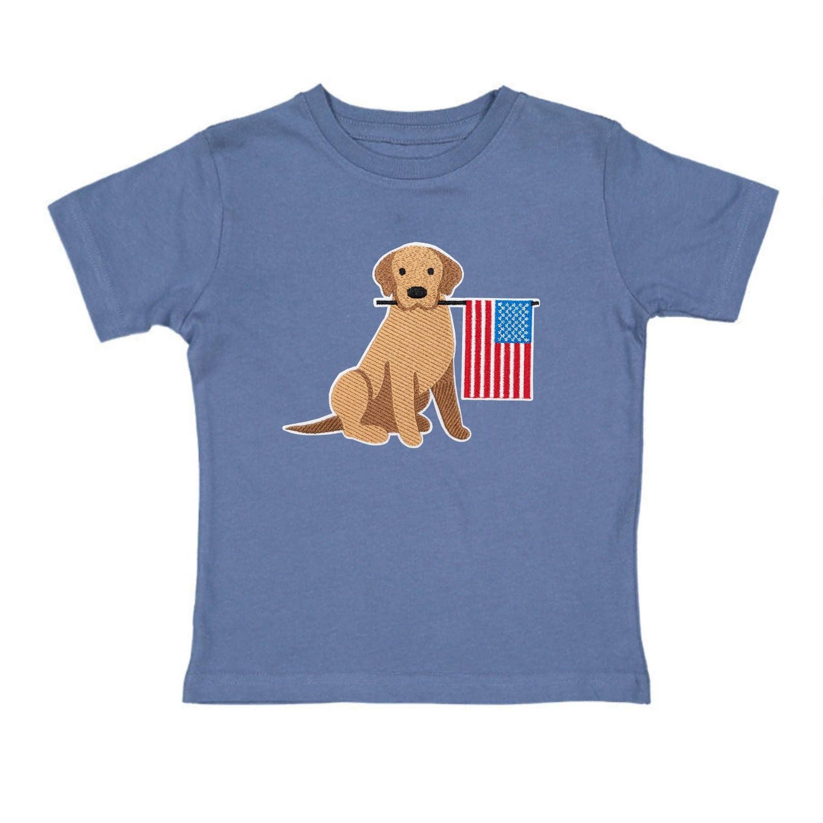 Sweet Wink 4T Patriotic Pup Patch Short Sleeve T-Shirt - Fourth of July BST-246 IN-4T