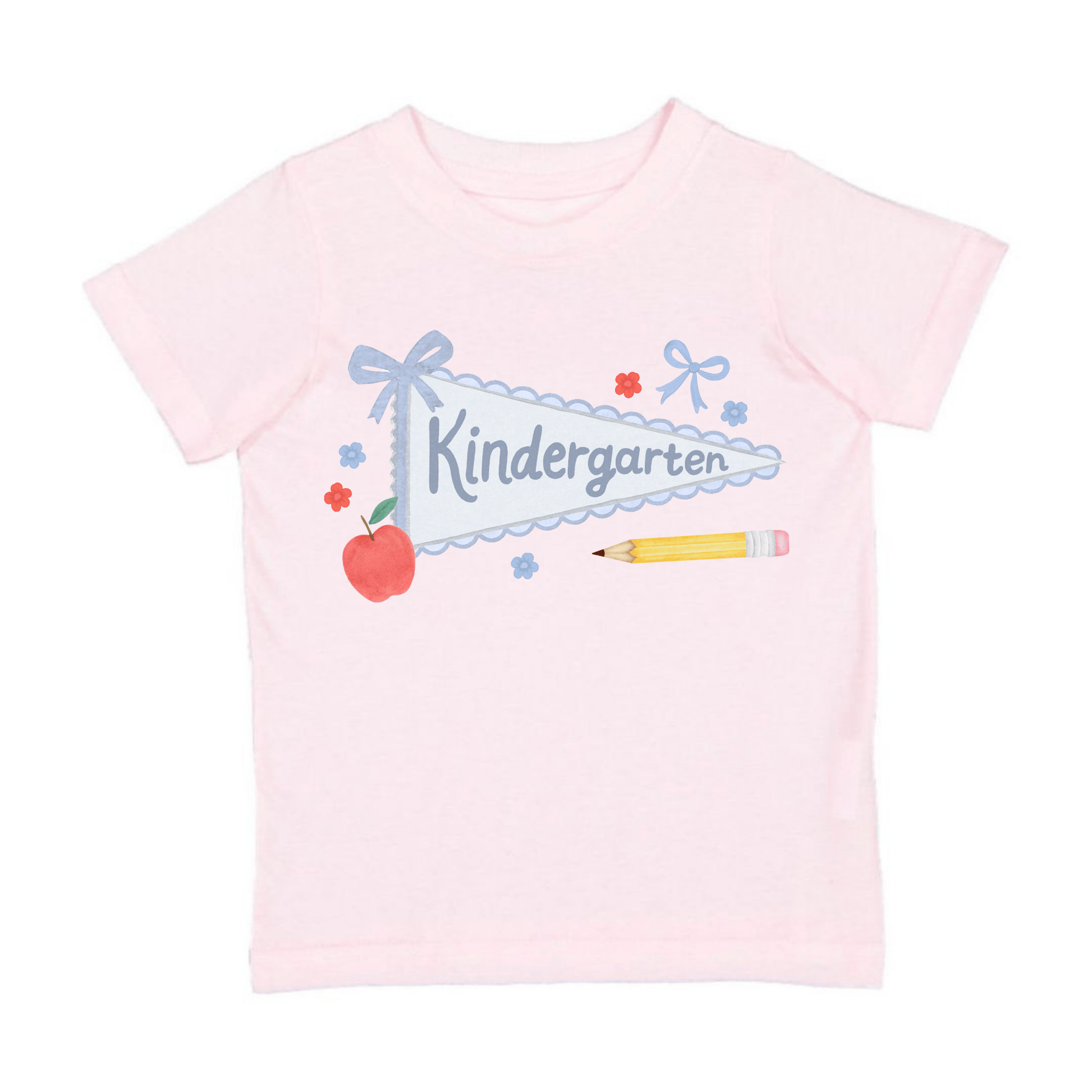Sweet Wink 5/6 Kindergarten Bow Pennant Short Sleeve T-Shirt Back To School GST-424 BA-5/6