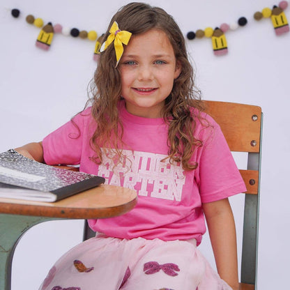 Sweet Wink 5/6Y Kindergarten Sequin Patch Short Sleeve T-Shirt Girls Clothes GST-296 RP-5/6Y