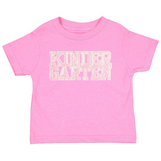Sweet Wink 5/6Y Kindergarten Sequin Patch Short Sleeve T-Shirt Girls Clothes GST-296 RP-5/6Y