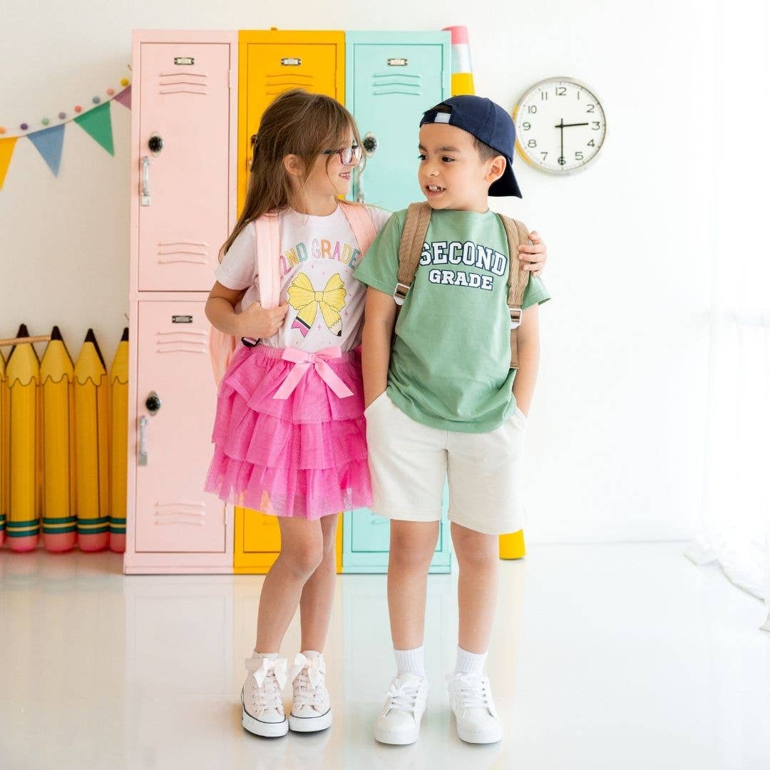Sweet Wink 7/8Y Second Grade Varsity Short Sleeve T-Shirt - Boys Clothing BST-217 SG-7/8Y