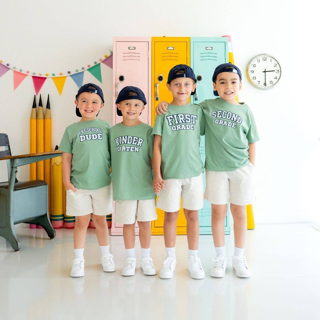 Sweet Wink 7/8Y Second Grade Varsity Short Sleeve T-Shirt - Boys Clothing BST-217 SG-7/8Y