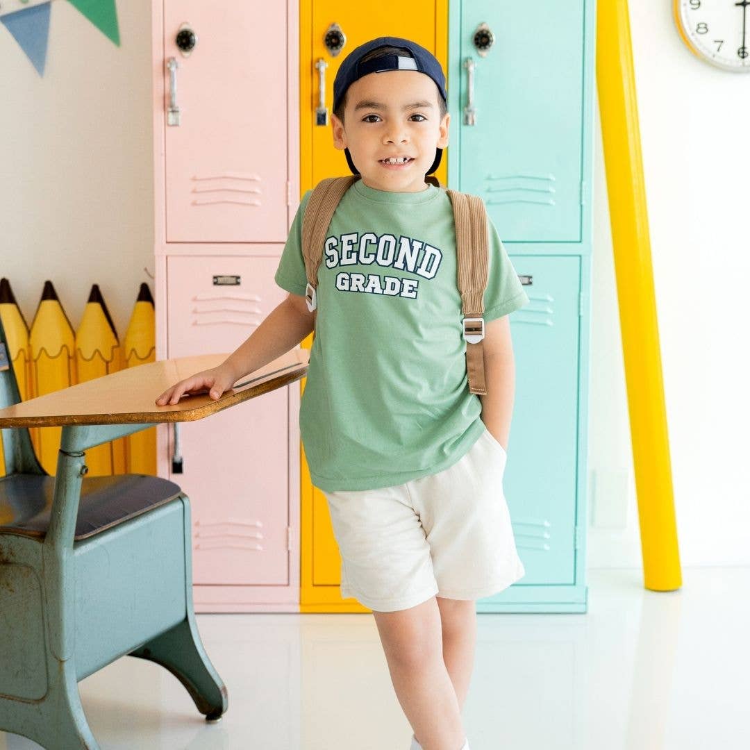 Sweet Wink 7/8Y Second Grade Varsity Short Sleeve T-Shirt - Boys Clothing BST-217 SG-7/8Y