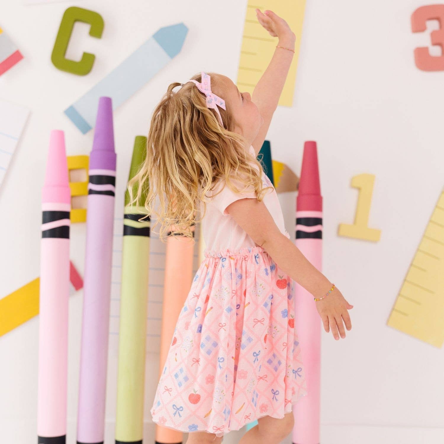 Sweet Wink Alphabet Bows Headband - Back To School - Kids Hair HB-177
