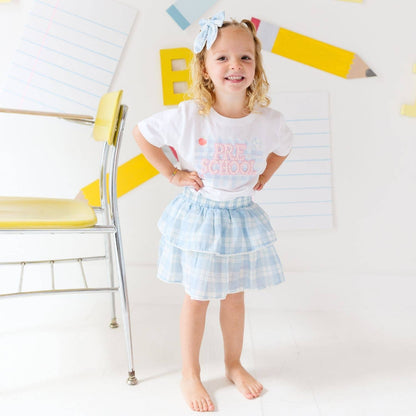 Sweet Wink Blue Plaid Skort - Back To School - Kids Boutique Clothing