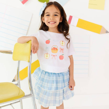 Sweet Wink Blue Plaid Skort - Back To School - Kids Boutique Clothing