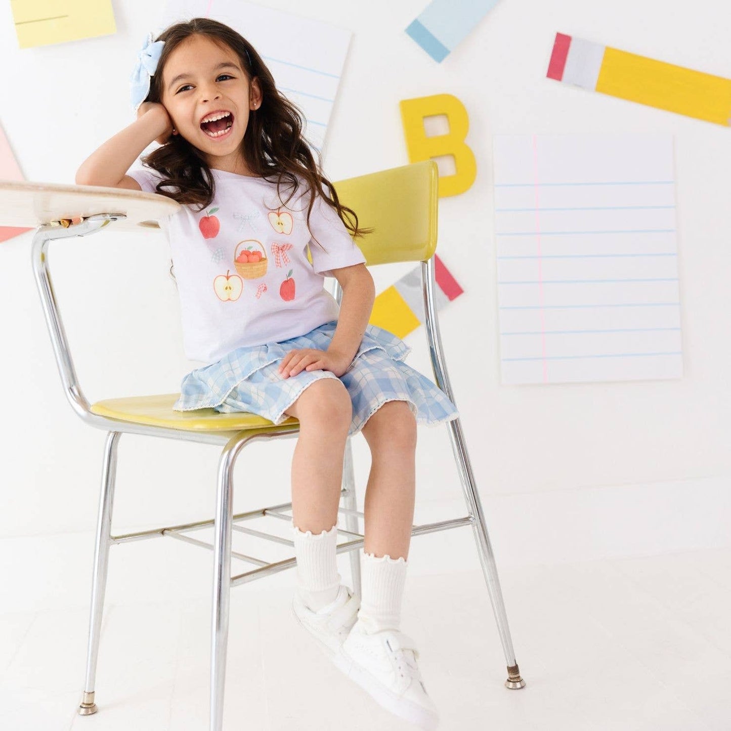 Sweet Wink Blue Plaid Skort - Back To School - Kids Boutique Clothing