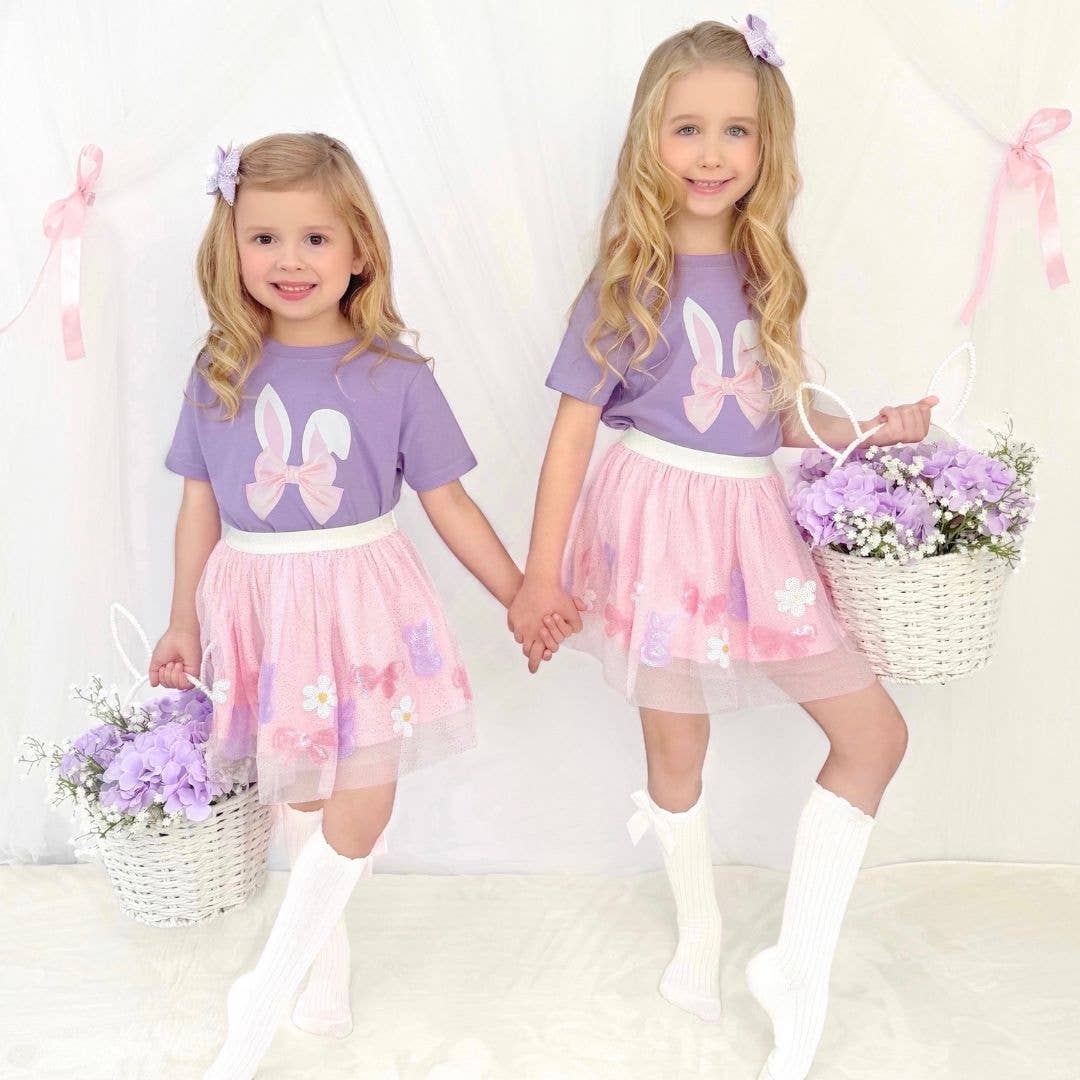 Sweet Wink Bunny Bow Sequin Easter Tutu - Girls Clothes