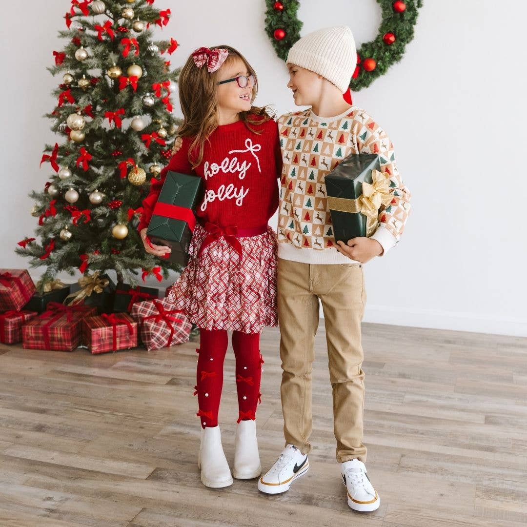 Sweet Wink Cabin Christmas Sweatshirt - Kids Clothing - Holiday